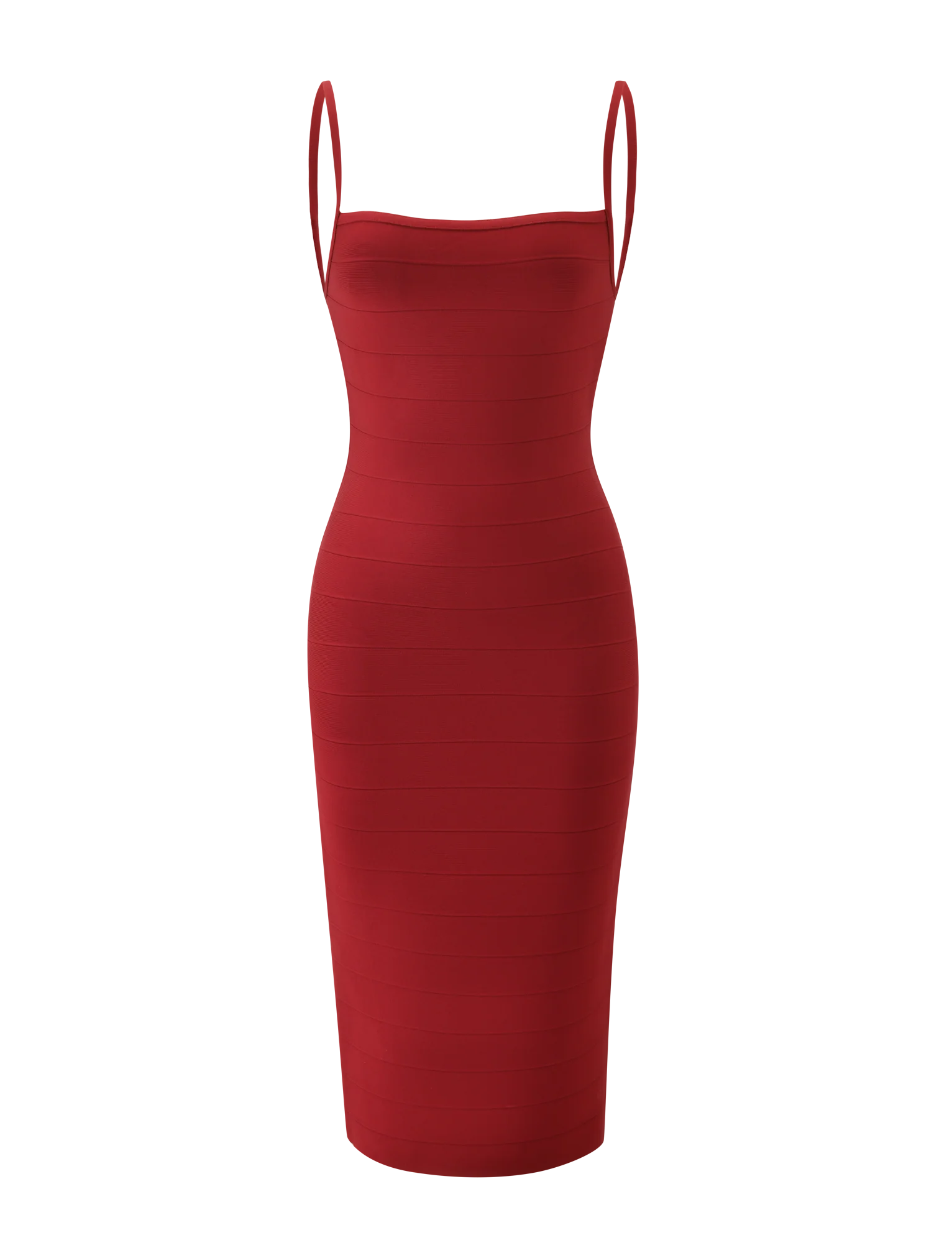 MIDORI MIDI BANDAGE DRESS CHERRY