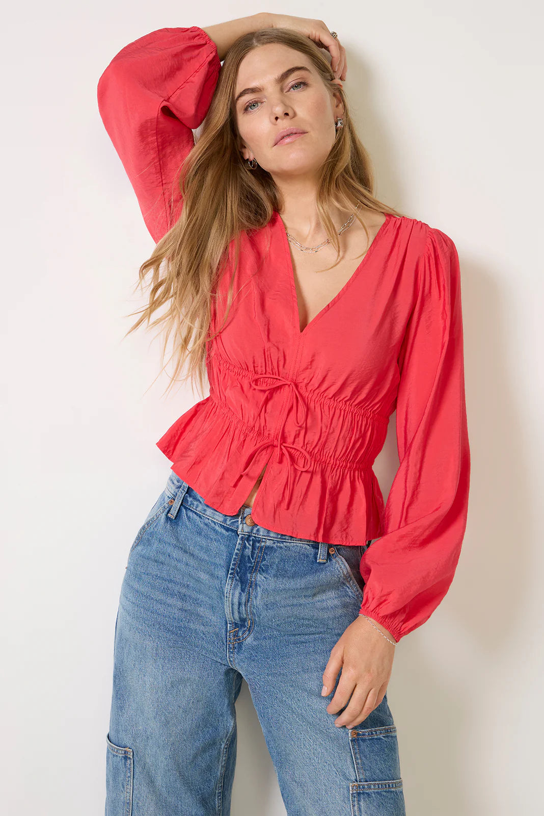 Ariana Tie Front Blouse