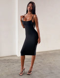 MIDORI MIDI BANDAGE DRESS BLACK