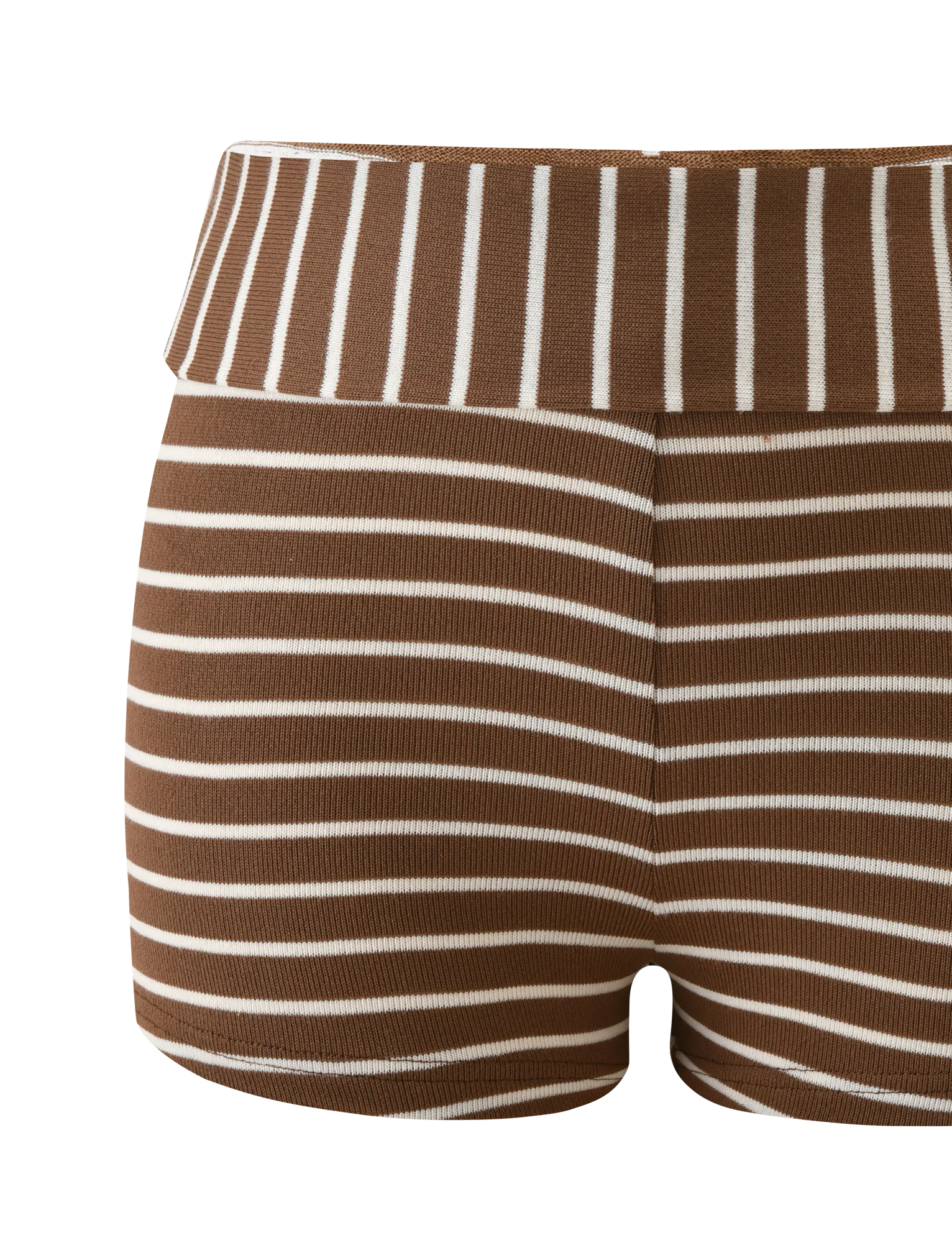 BODE STRIPED SHORT CREAM BROWN STRIPE