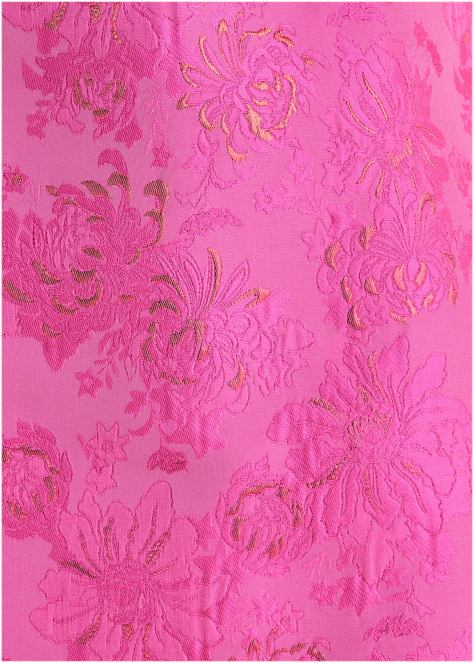 Jacquard A Line Mini Dress Pink Metallic