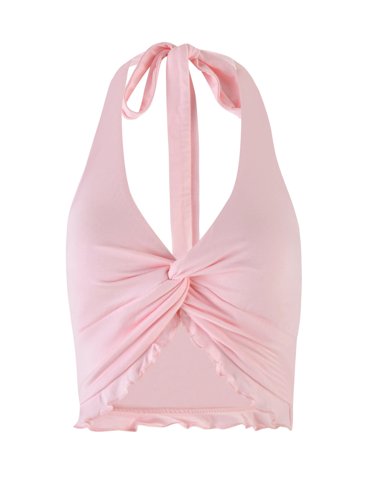 KATYA HALTER TOP PALE PINK