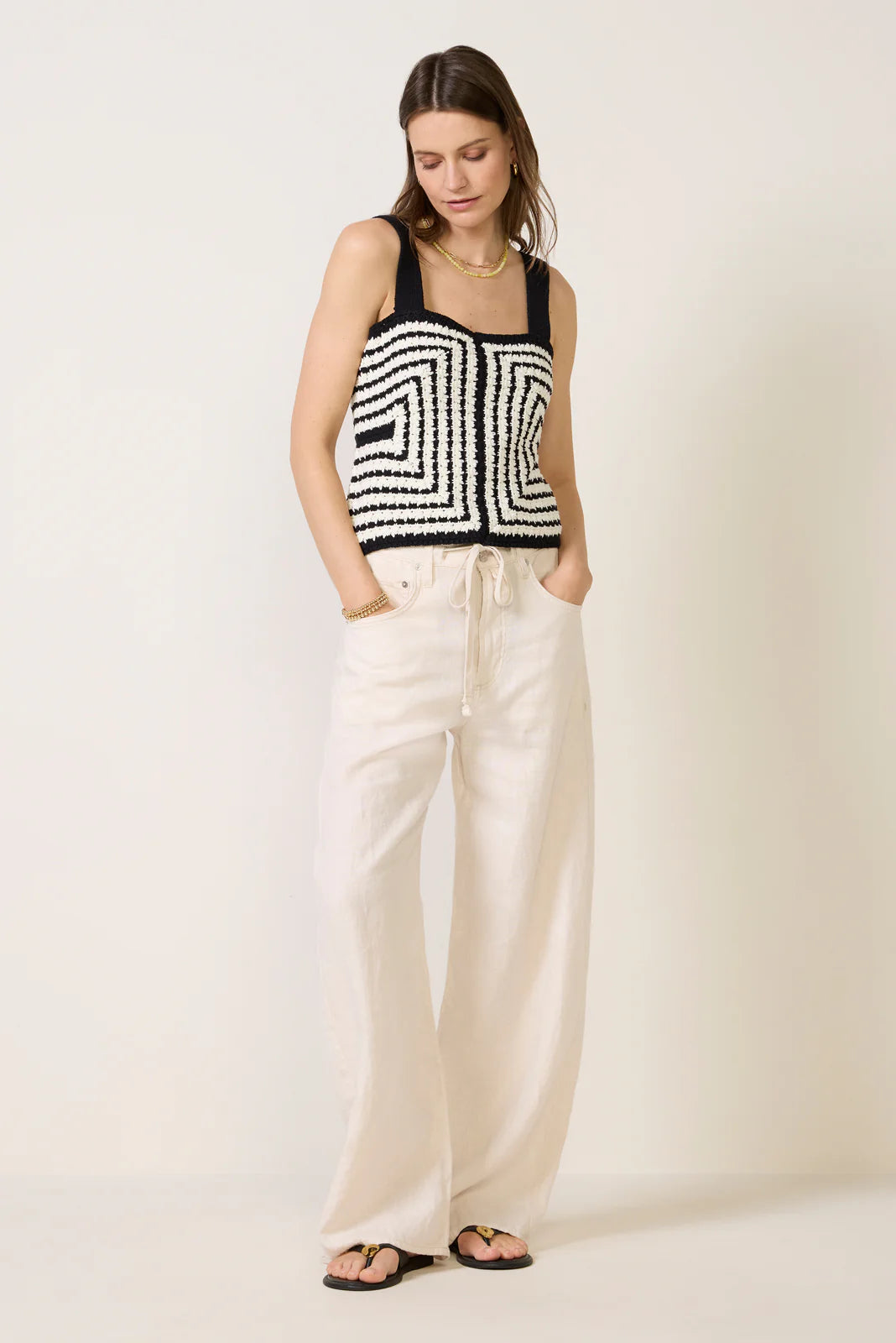 Gigi Strappy Square Neck Tank