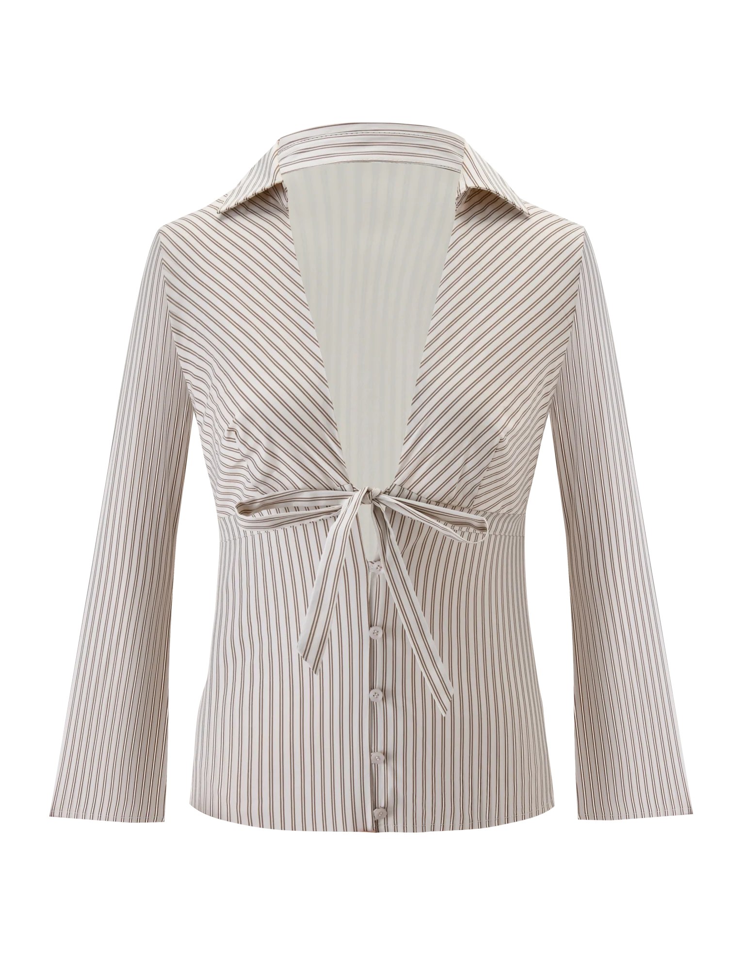 SABRINE SHIRT BEIGE STRIPE