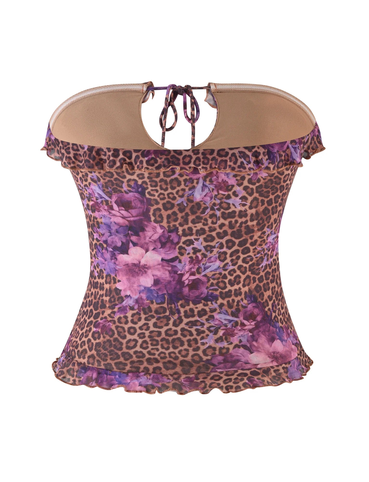SIERA TOP LEOPARD FLORAL