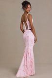 Embellished Tulle Skirt in Baby Pink