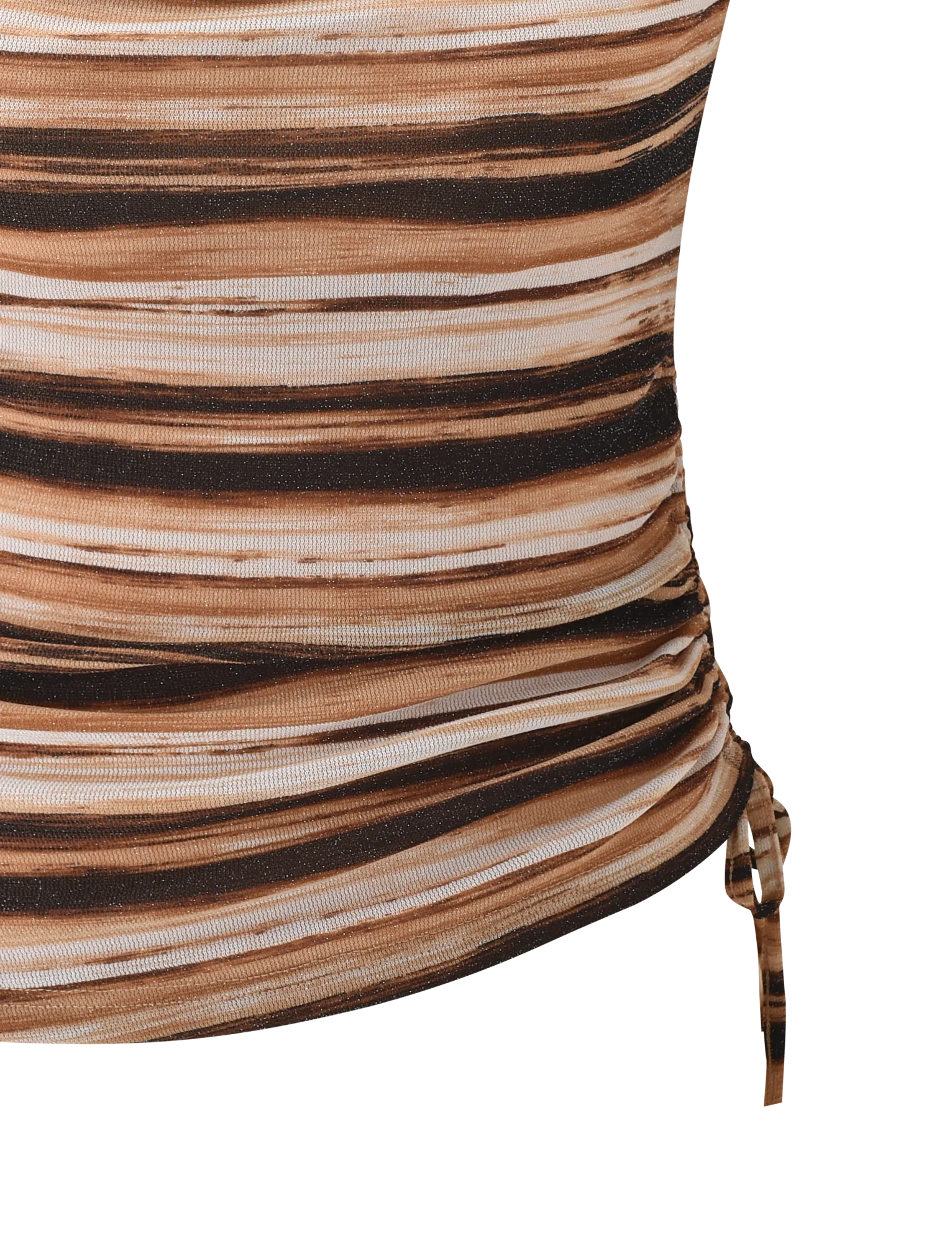 BRAELYN TOP BROWN STRIPE