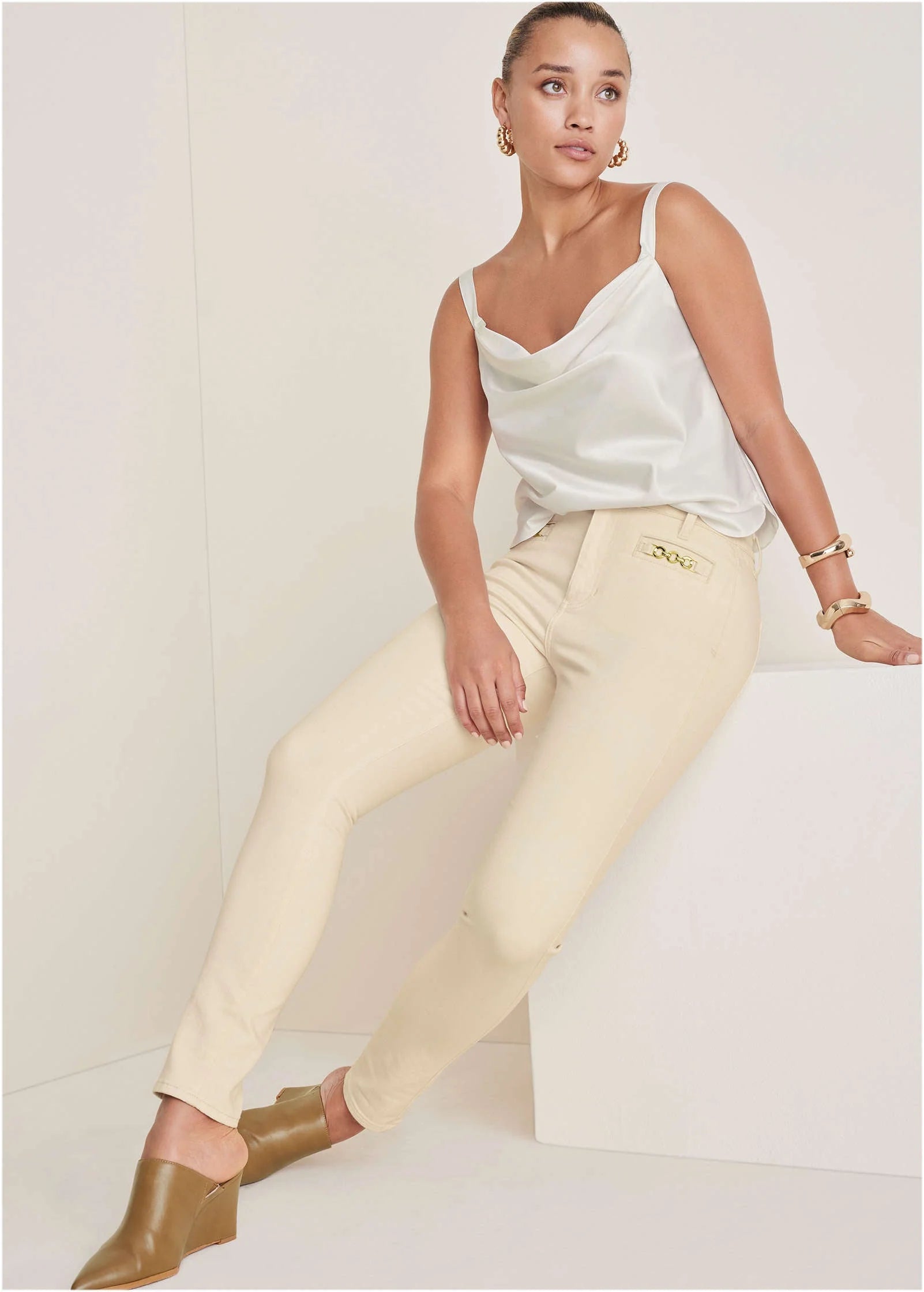 Slim Leg Jeans Natural Wash