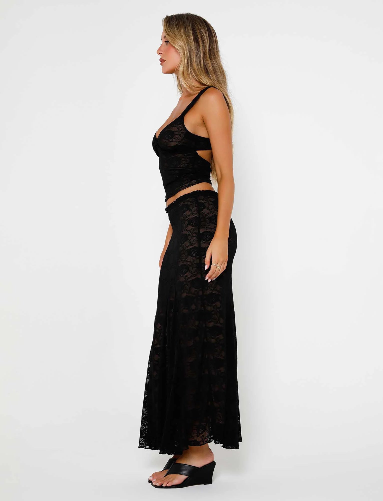 ISADORA SKIRT BLACK LACE