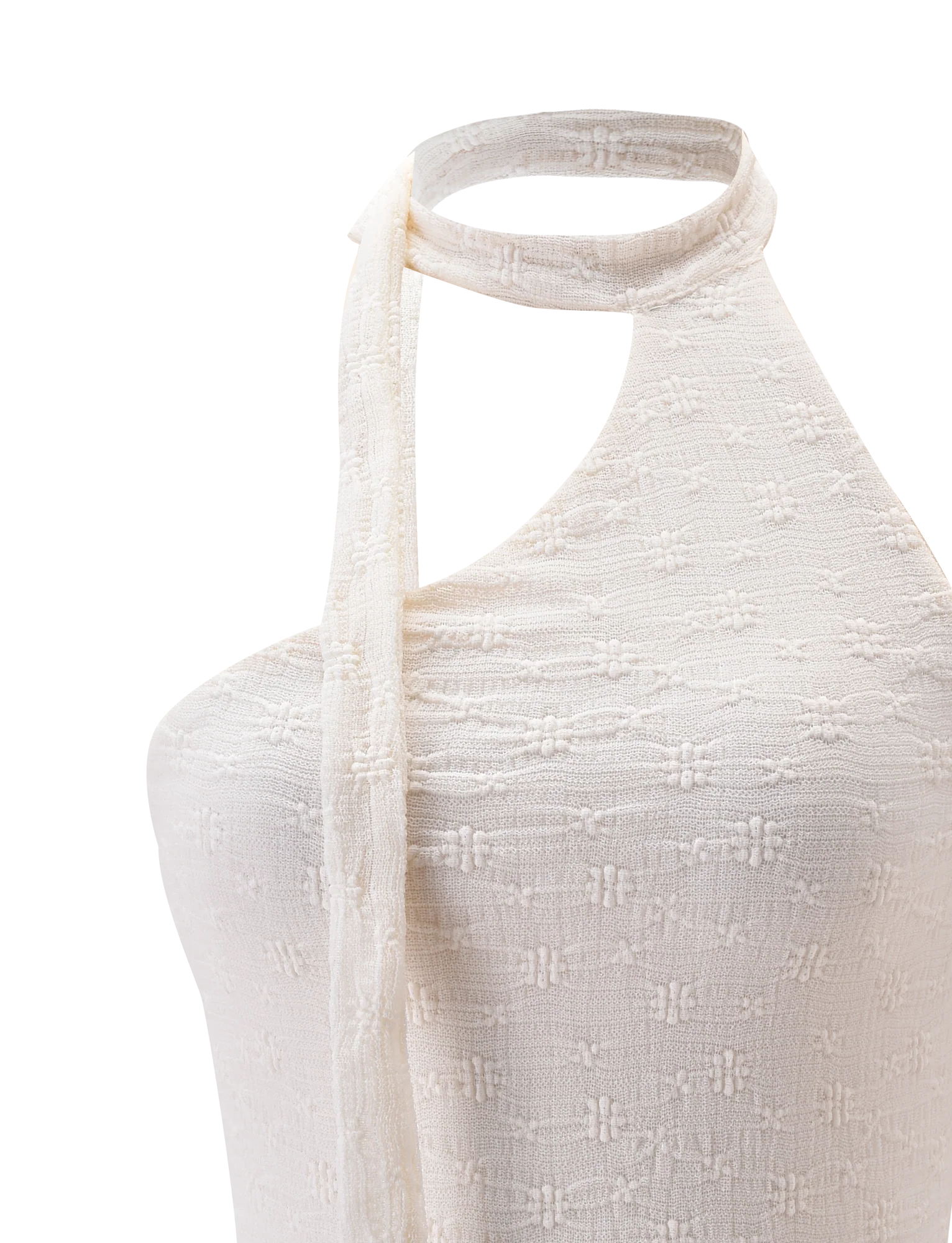 MYLAH ONE SHOULDER TOP IVORY