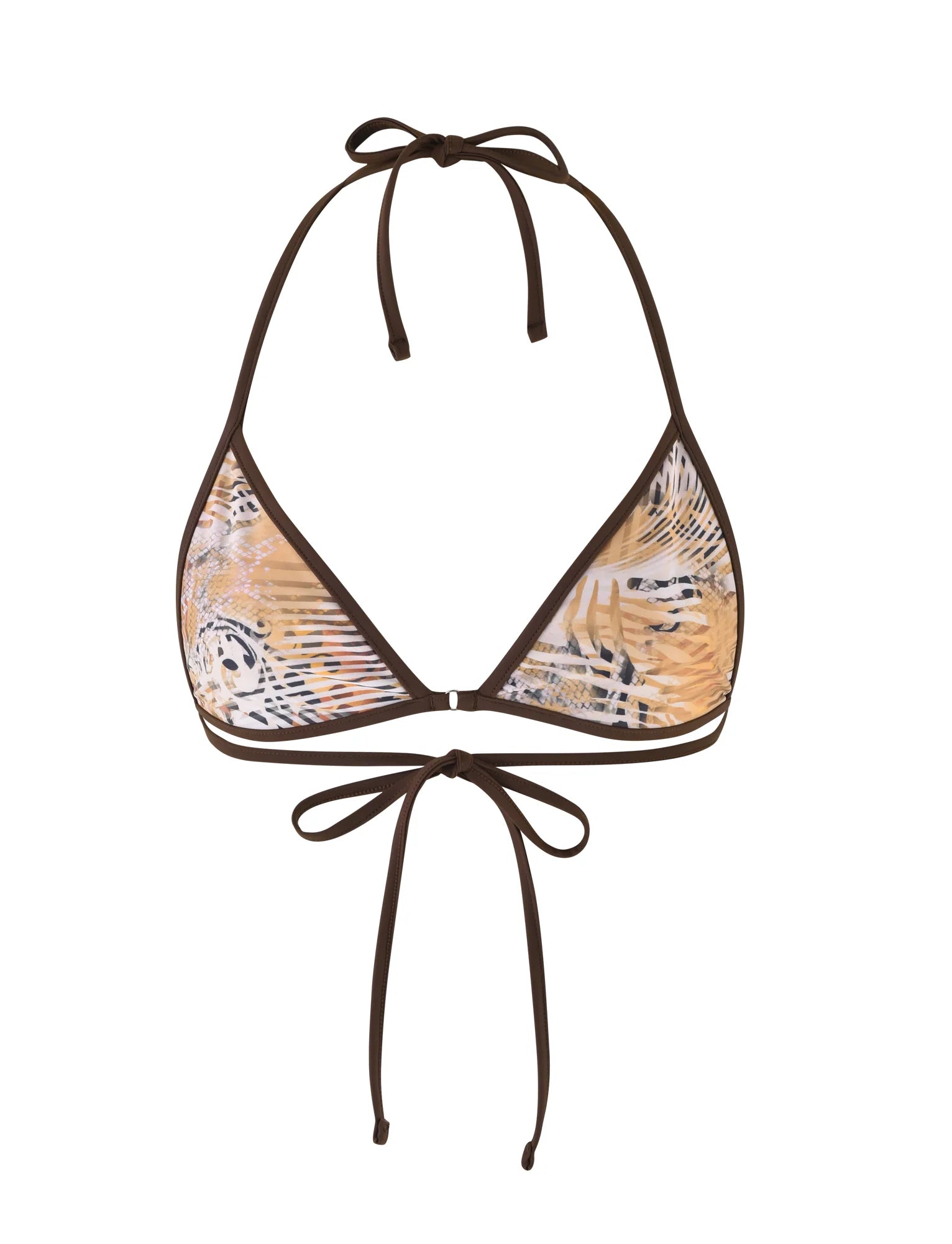 DIANA BIKINI TOP NEUTRAL ANIMAL ANIMAL MARBLE