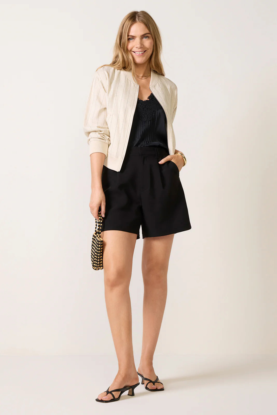 Macy Stripe Bomber