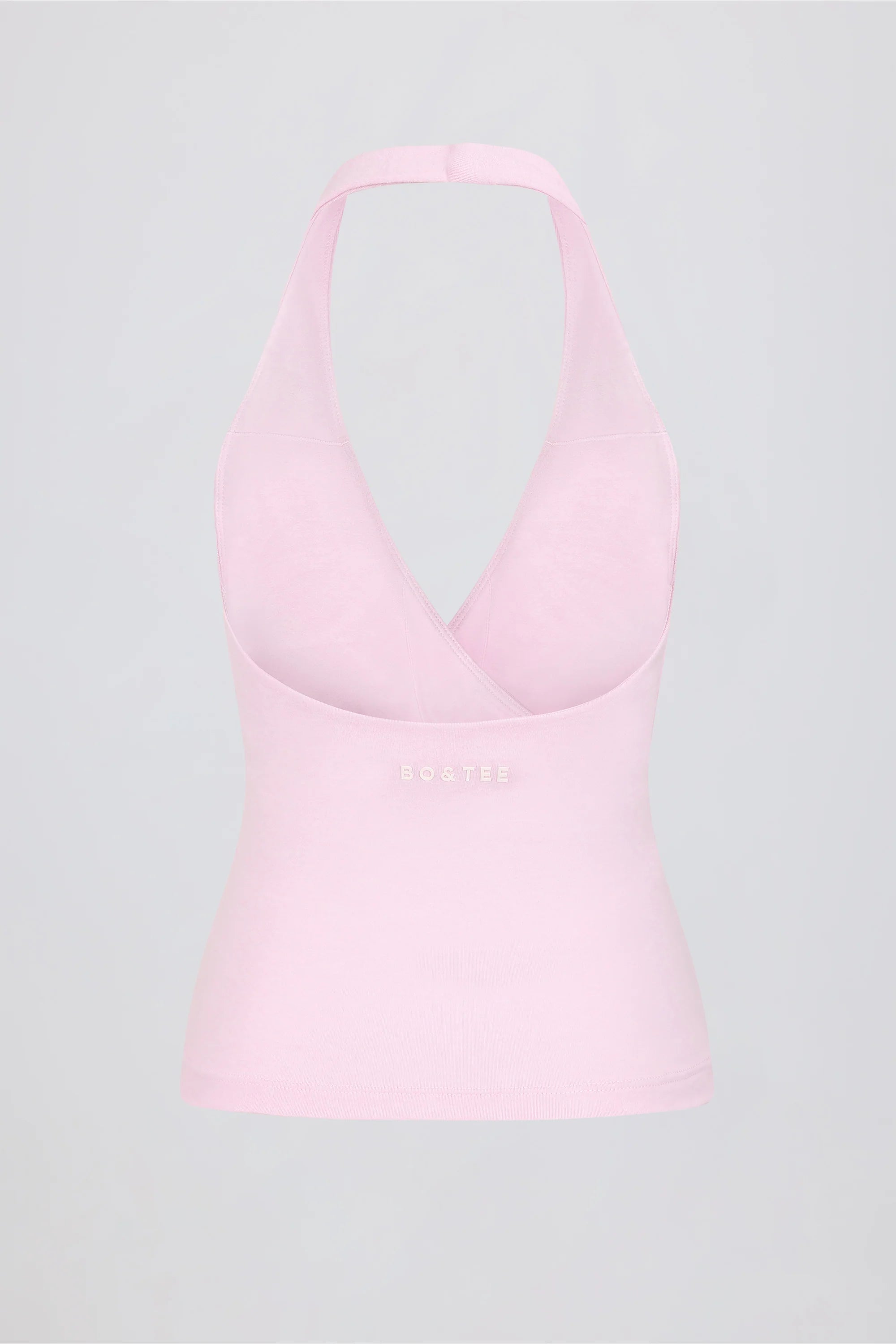 Halterneck Open Back Tank Top in Bloom