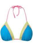 Hamptons Diamond Stitch Top Soft Seas