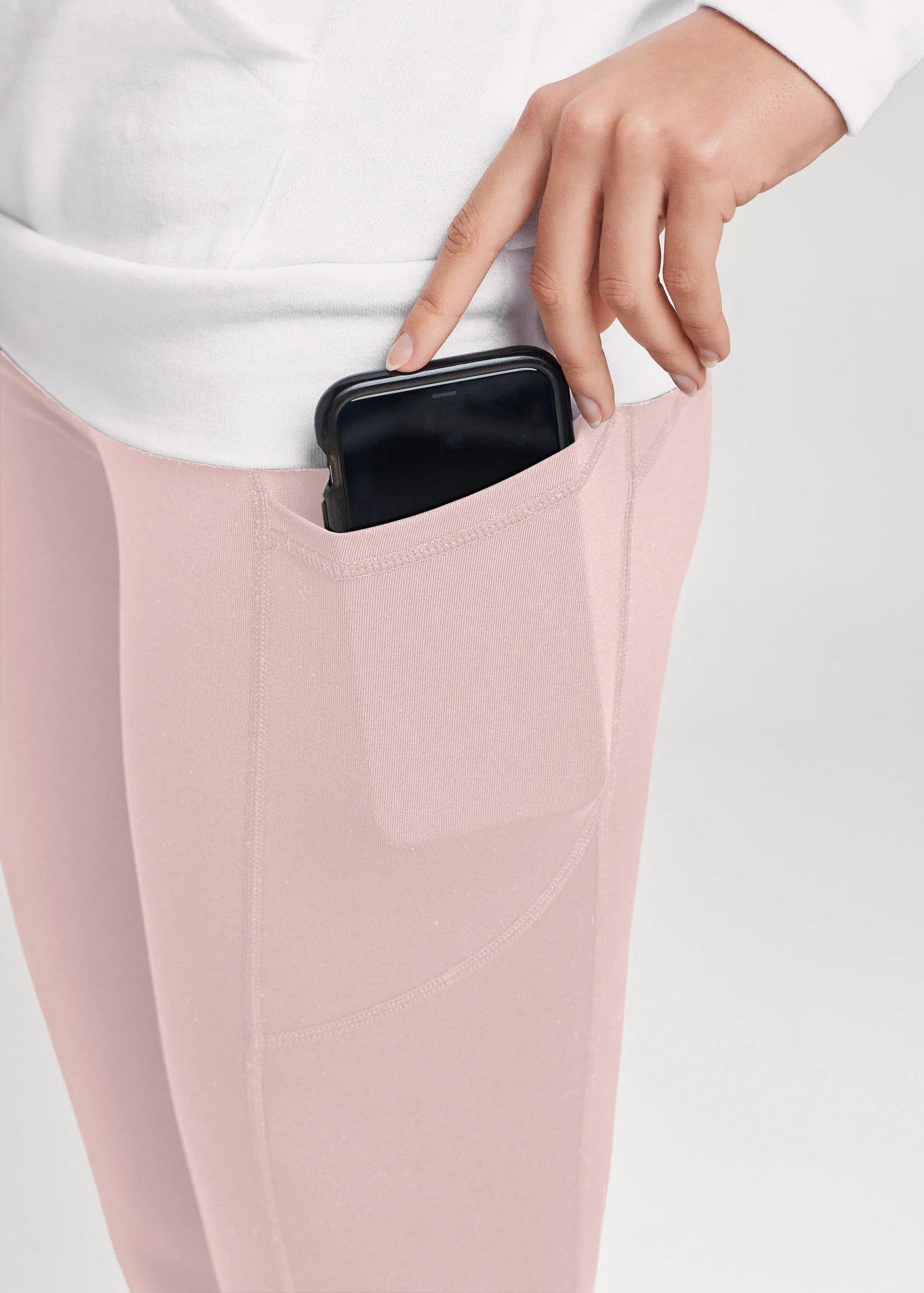 Pocket Capri Leggings Tan
