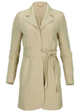 Belted Blazer Mini Oxford Tan