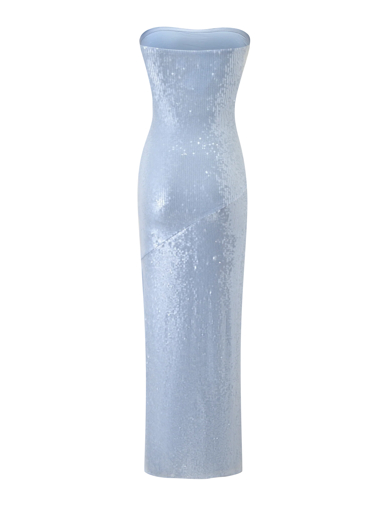 THEO SEQUIN MAXI DRESS SOFT BLUE
