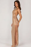 Embellished Maxi Dress in Gold