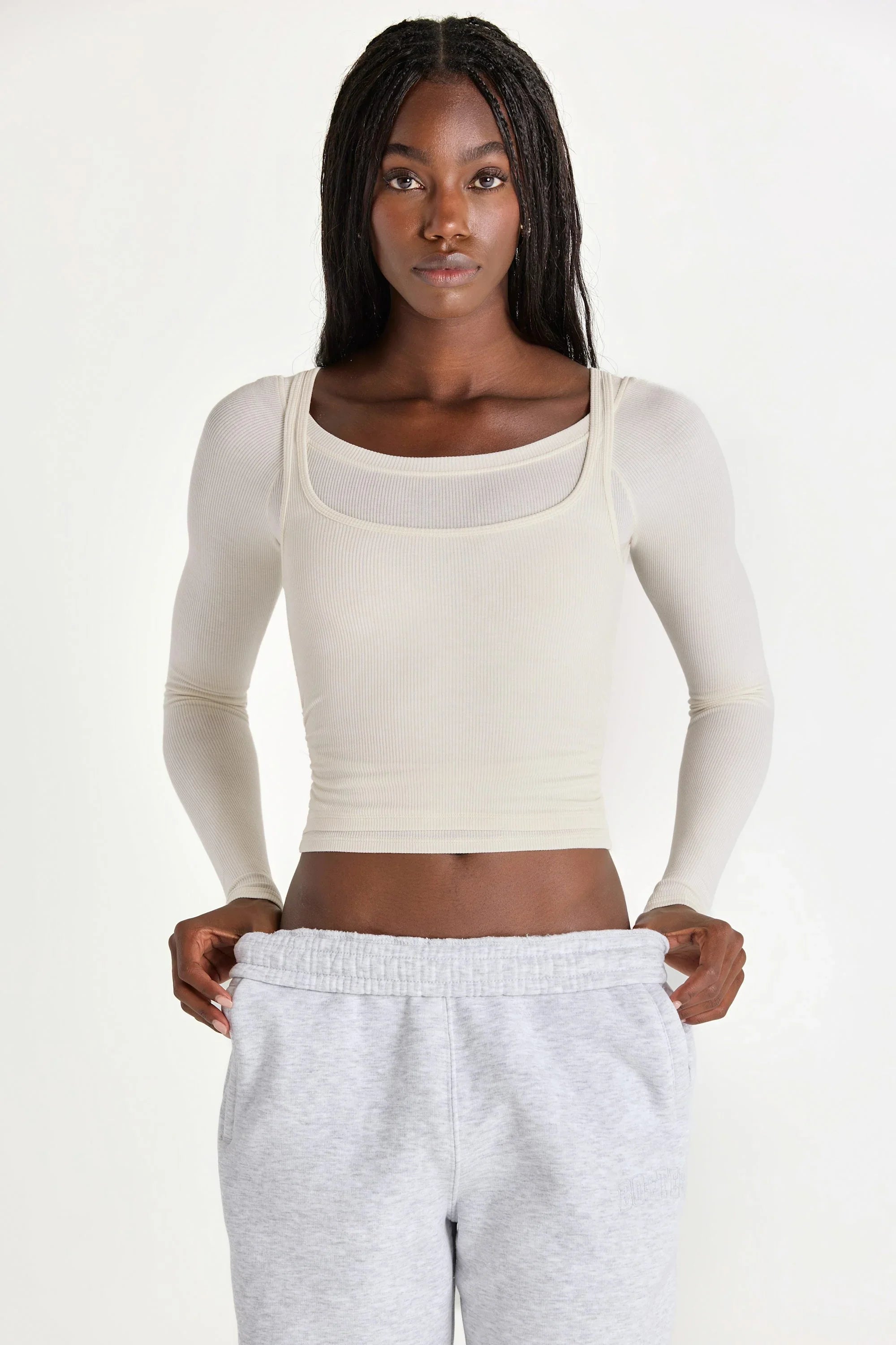 ButterCloud Layered Top in Coconut