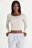 ButterCloud Layered Top in Coconut