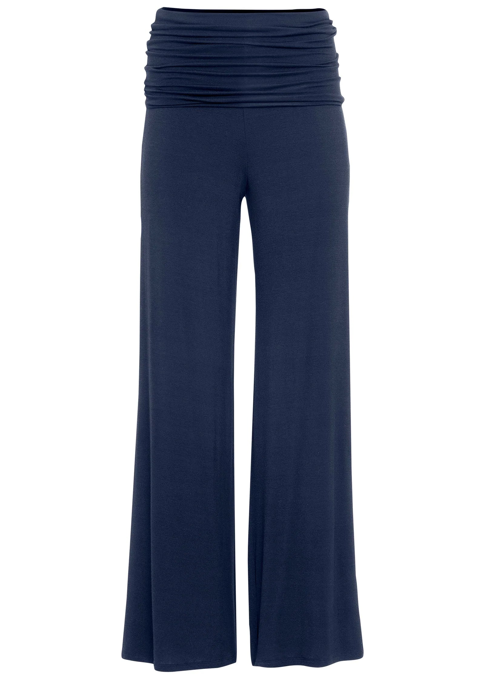 Easy Foldover Pants Navy