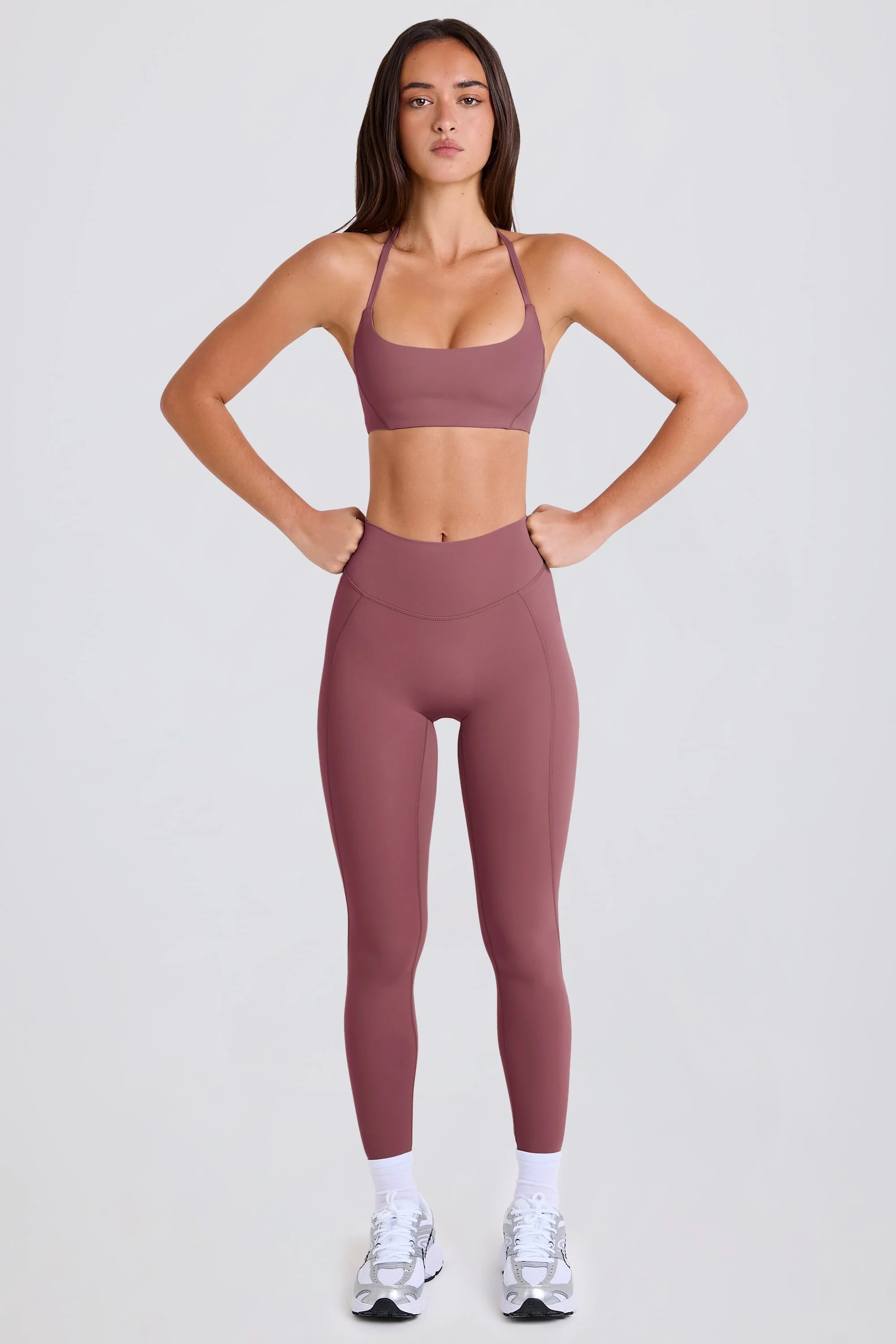 High Waist Leggings in Acai