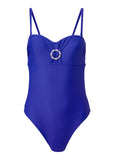 Bandeau Bling One Piece Cobalt Blue