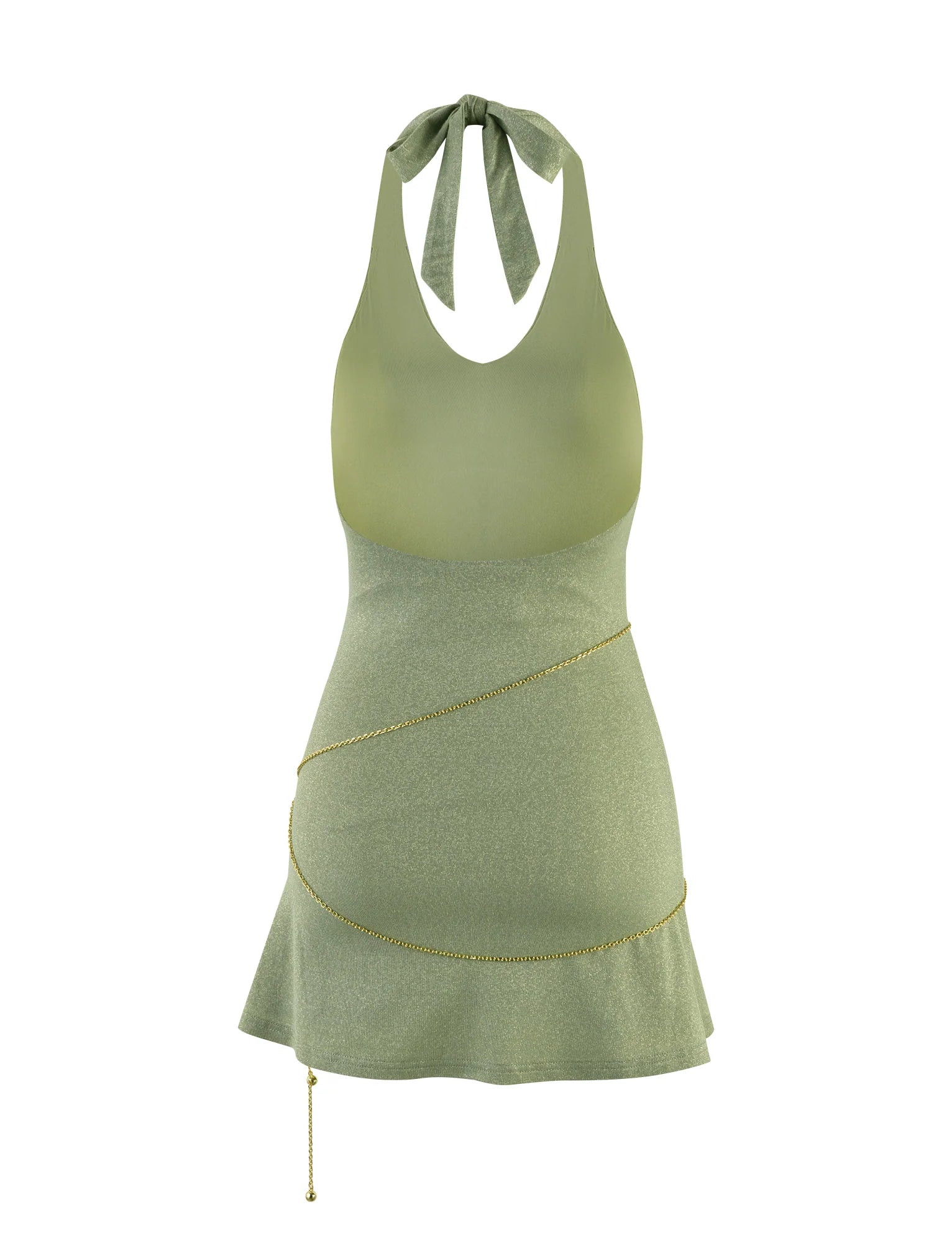 OPELI DRESS GREEN GREEN SPARKLE