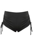 Adjustable Side Swim Short Black Beauty