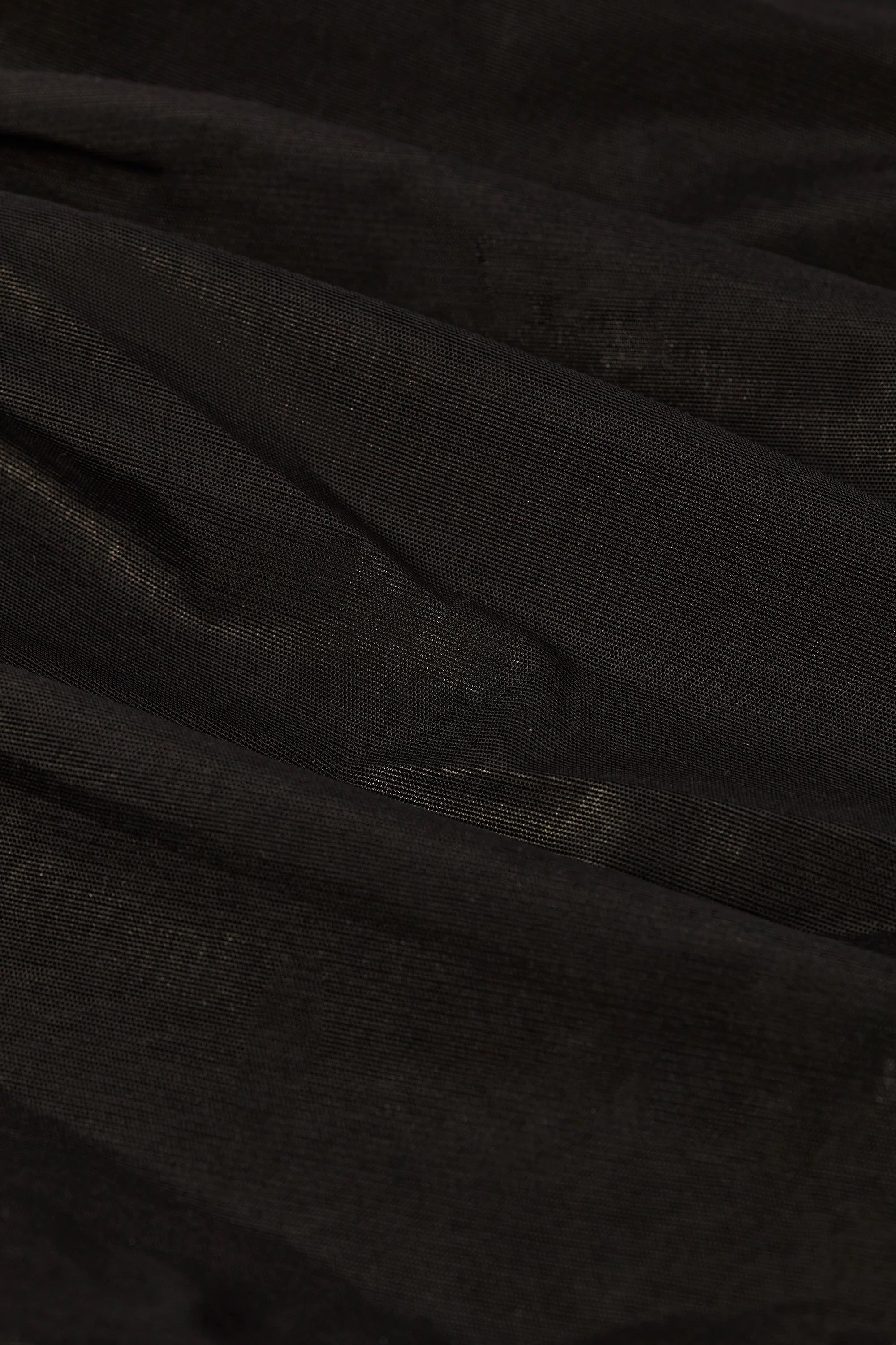 Metallic Ruched Cut Out Flared Jumpsuit in Black