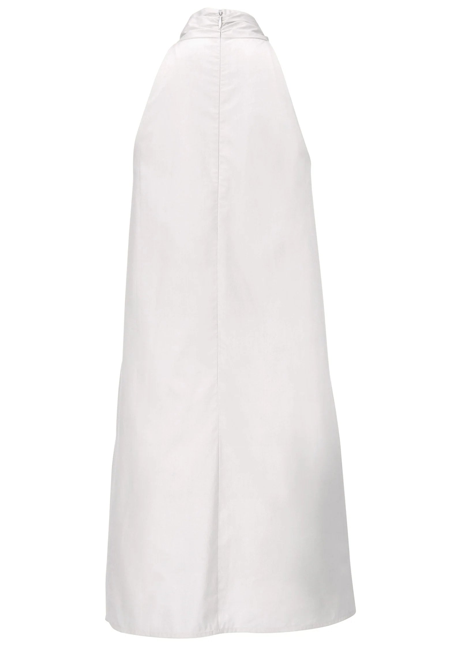 Twist Halter Dress Cloud Dancer