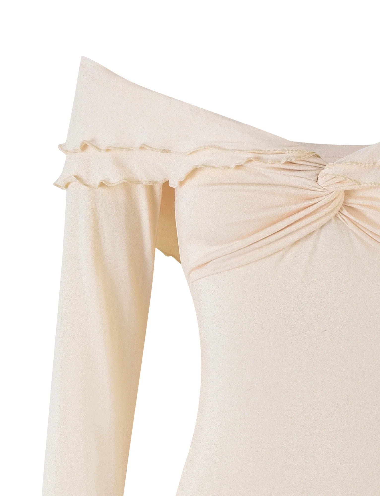 DENALI LONG SLEEVE TOP WHITE BONE