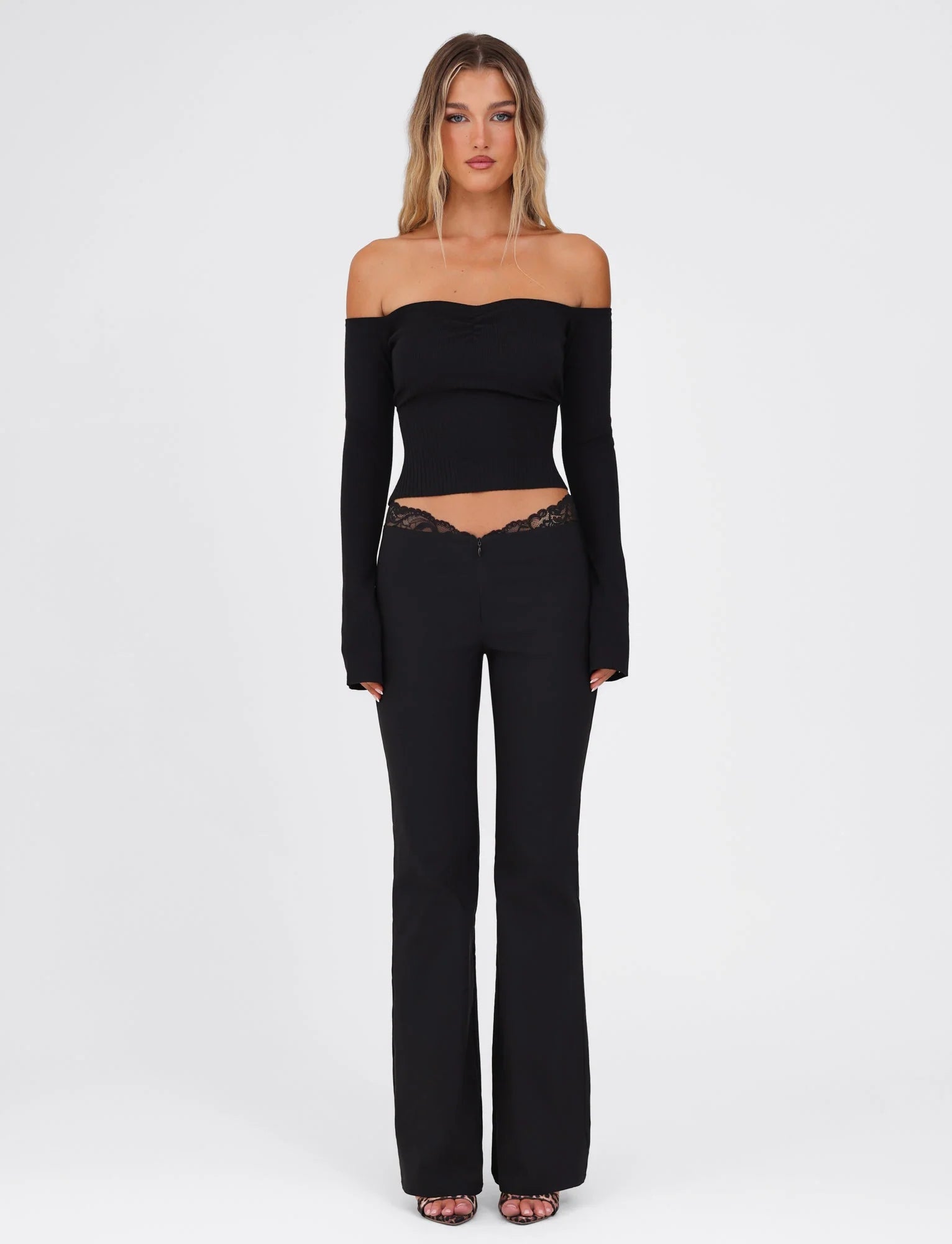 LILYANNA LONG SLEEVE TOP BLACK