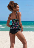 Tankini Top Set Midnight Bloom