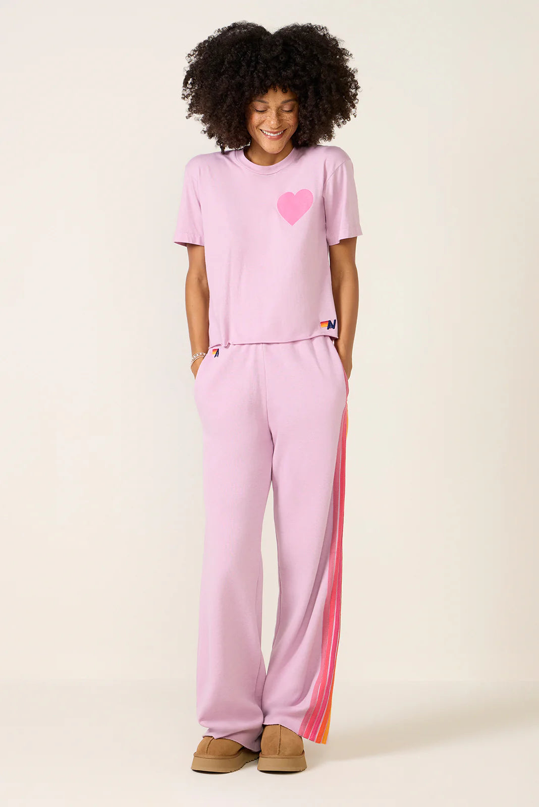 Heart Print Boyfriend Tee