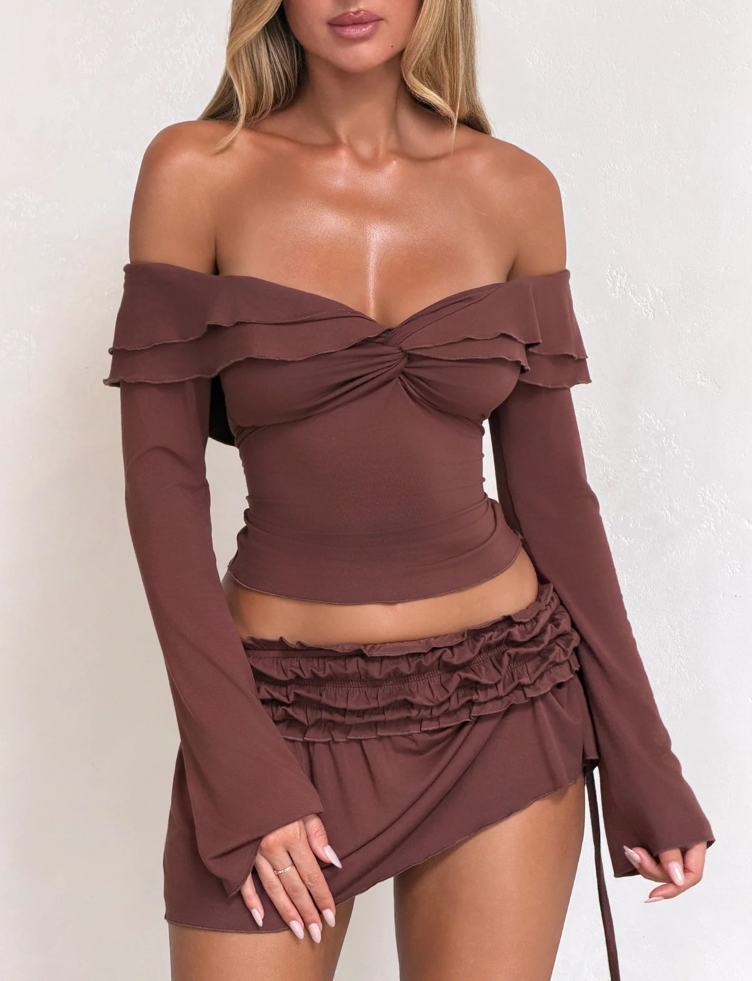 DENALI MINI SKIRT CHOCOLATE
