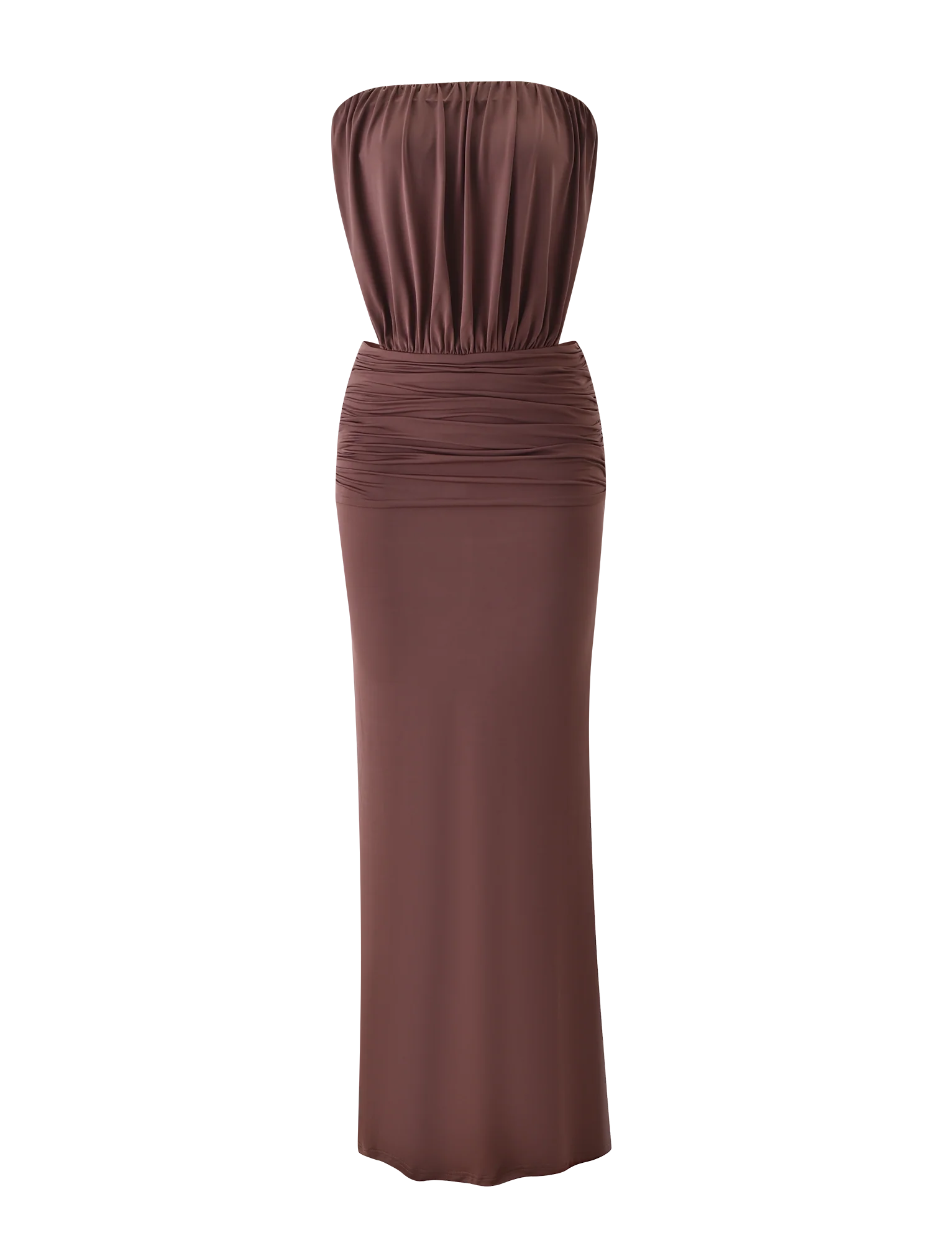IOLLA STRAPLESS MAXI DRESS MOCHA