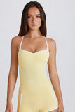 Soft Active Cross Back Tank Top in Lemon