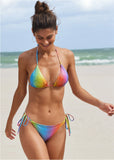 Shine Miami Tie Side Moderate Bottom Multi Color