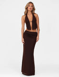 ESHA TOP BROWN CHOCOLATE