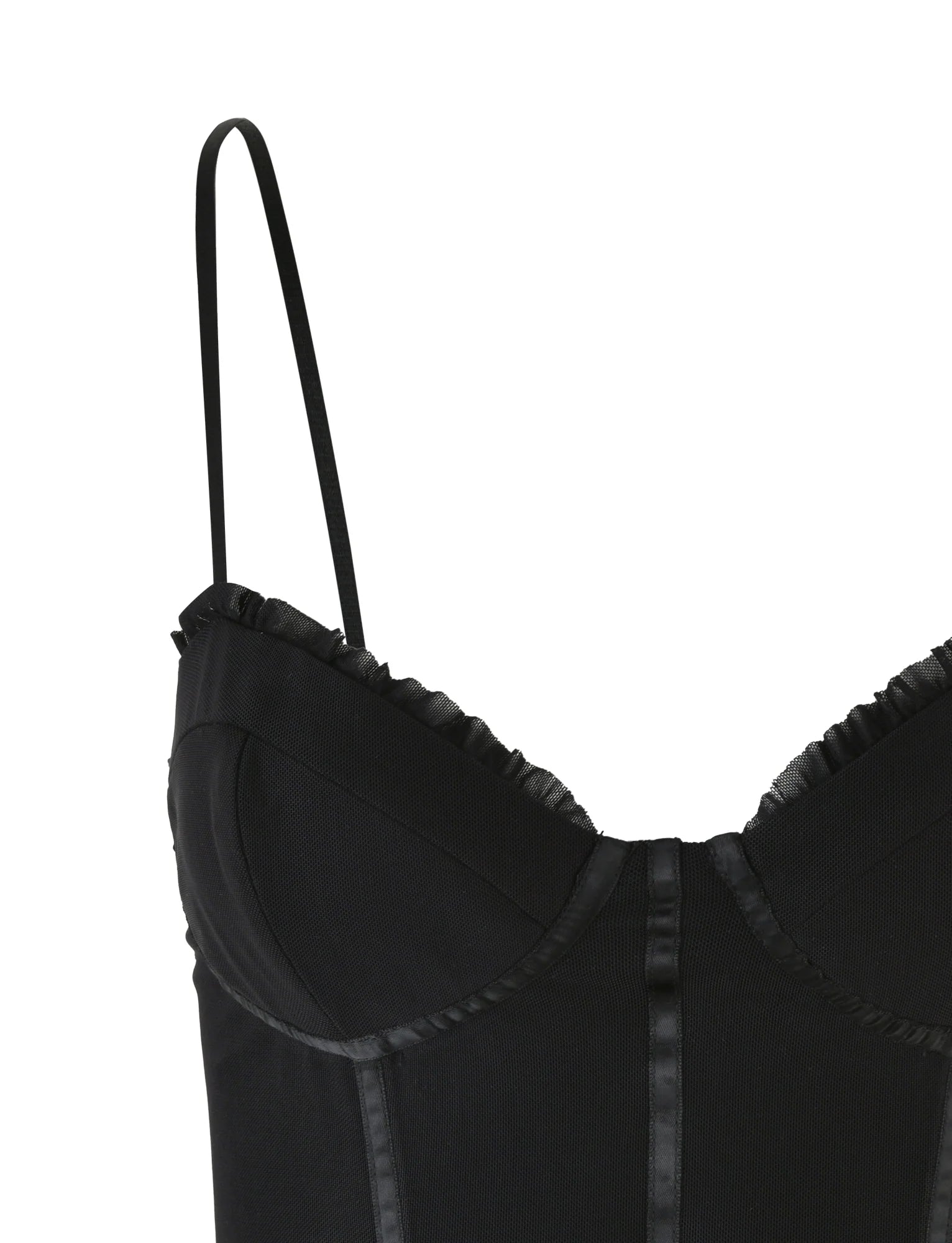 KAIRA CORSET TOP BLACK