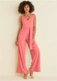 Wide Leg Jumpsuit Coral