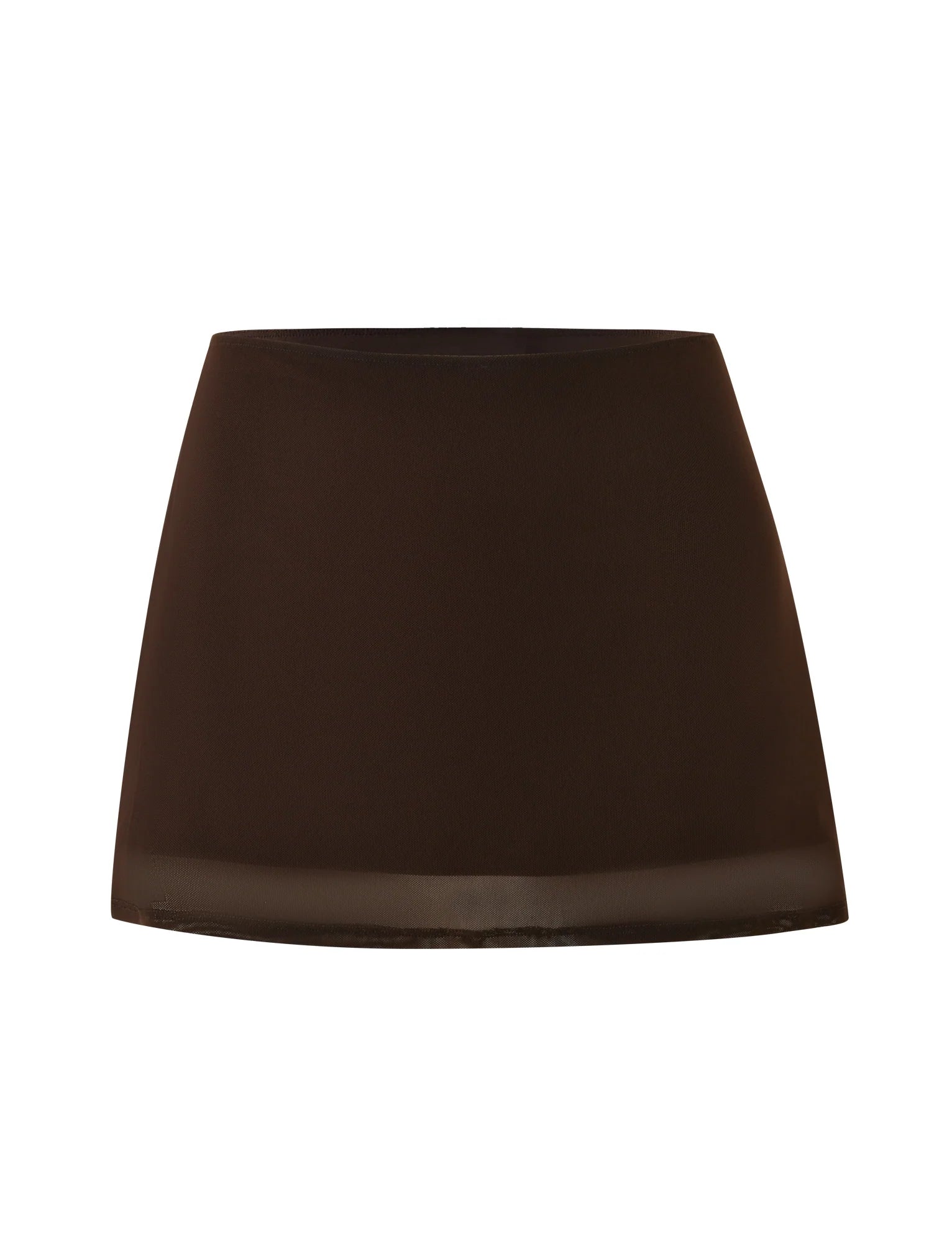 OCTAVIA MINI SKIRT BROWN CHOCOLATE