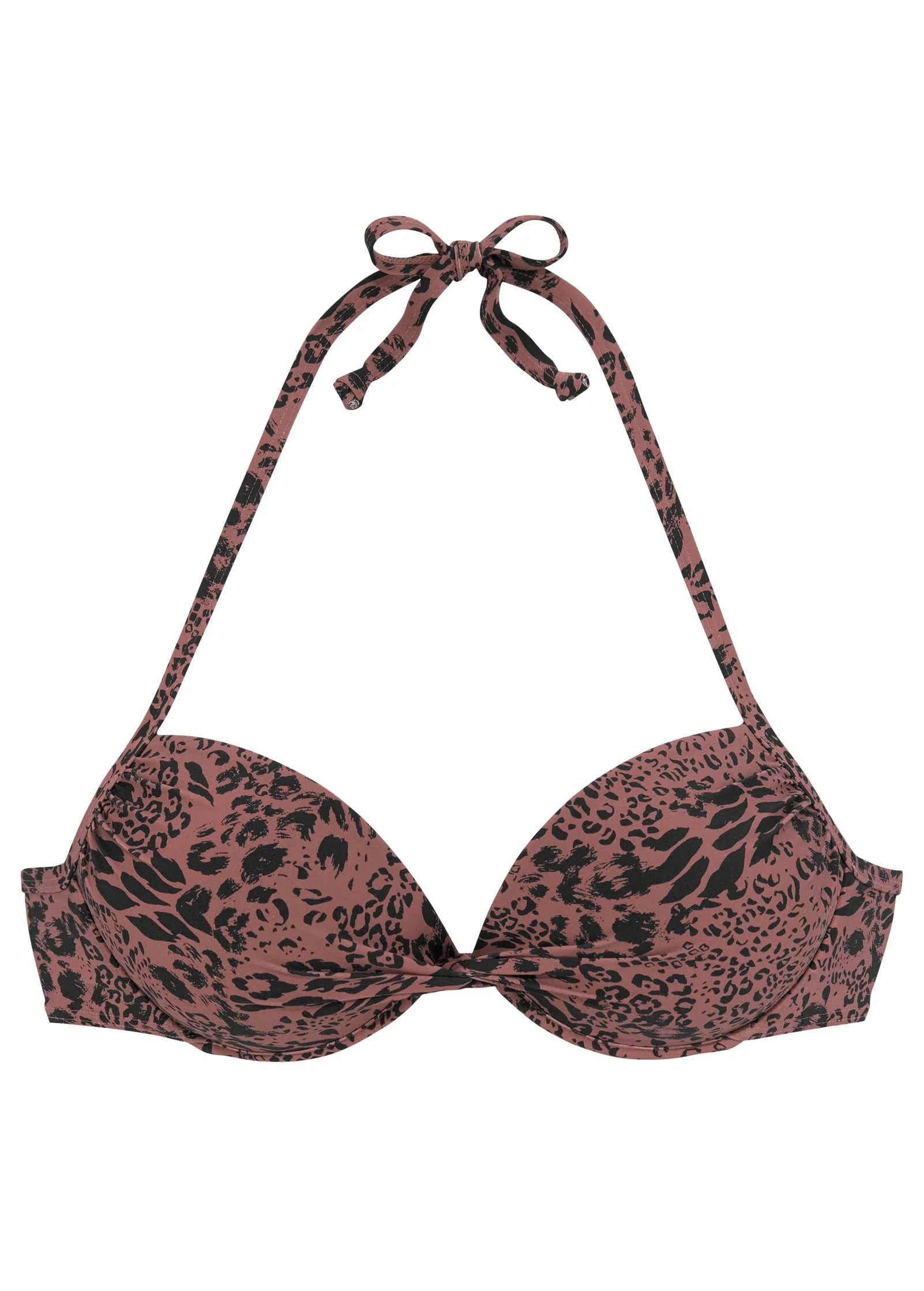 Push Up Top Abstract Leopard