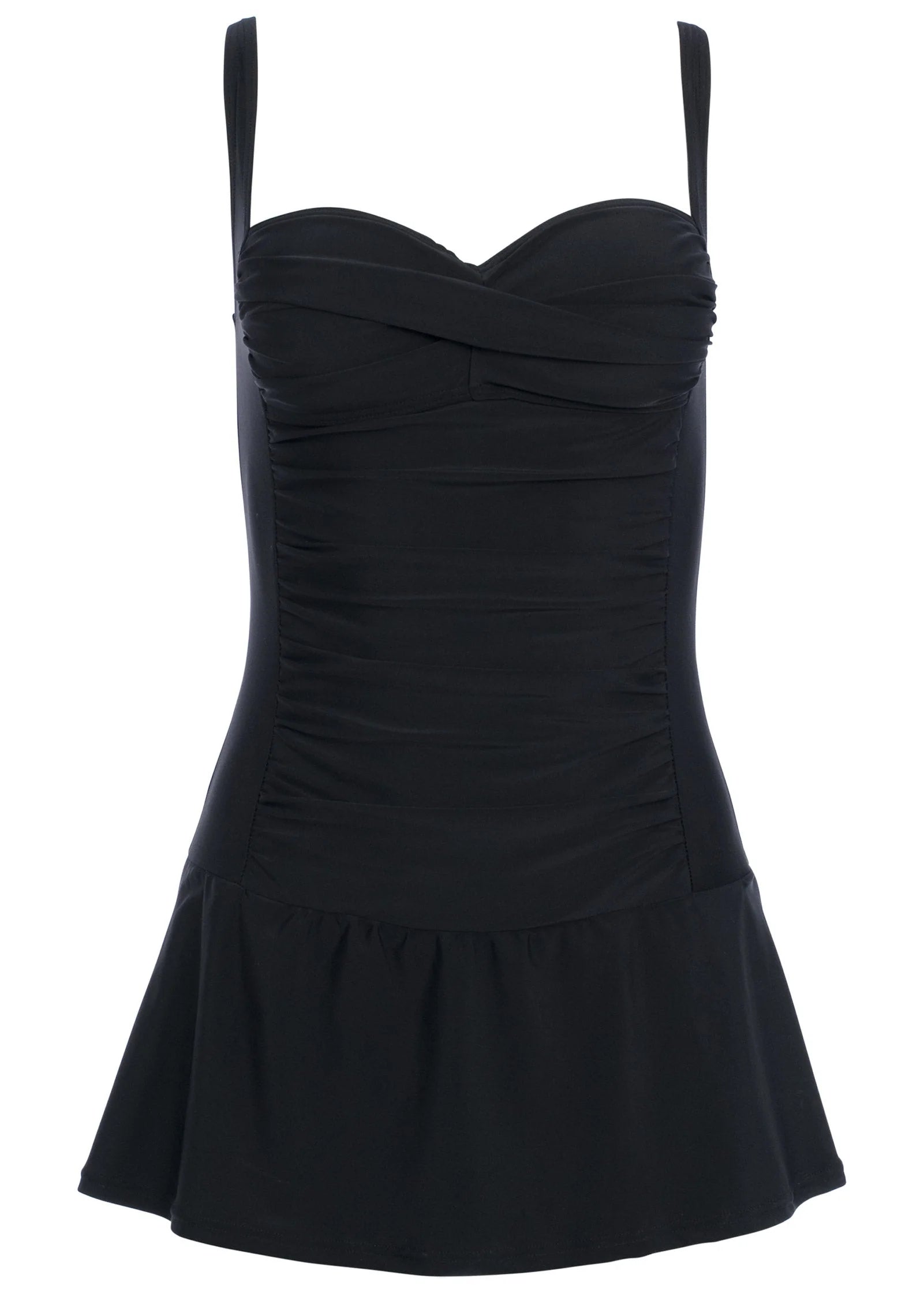 St Tropez Swim Dress Black Stone