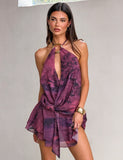 INDIGO MINI DRESS 20 BURGUNDY ROMANTICA