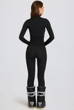 Thermal Base Layer Jumpsuit in Black Leopard