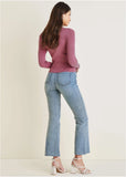 Wrap Sweater Heather Rose