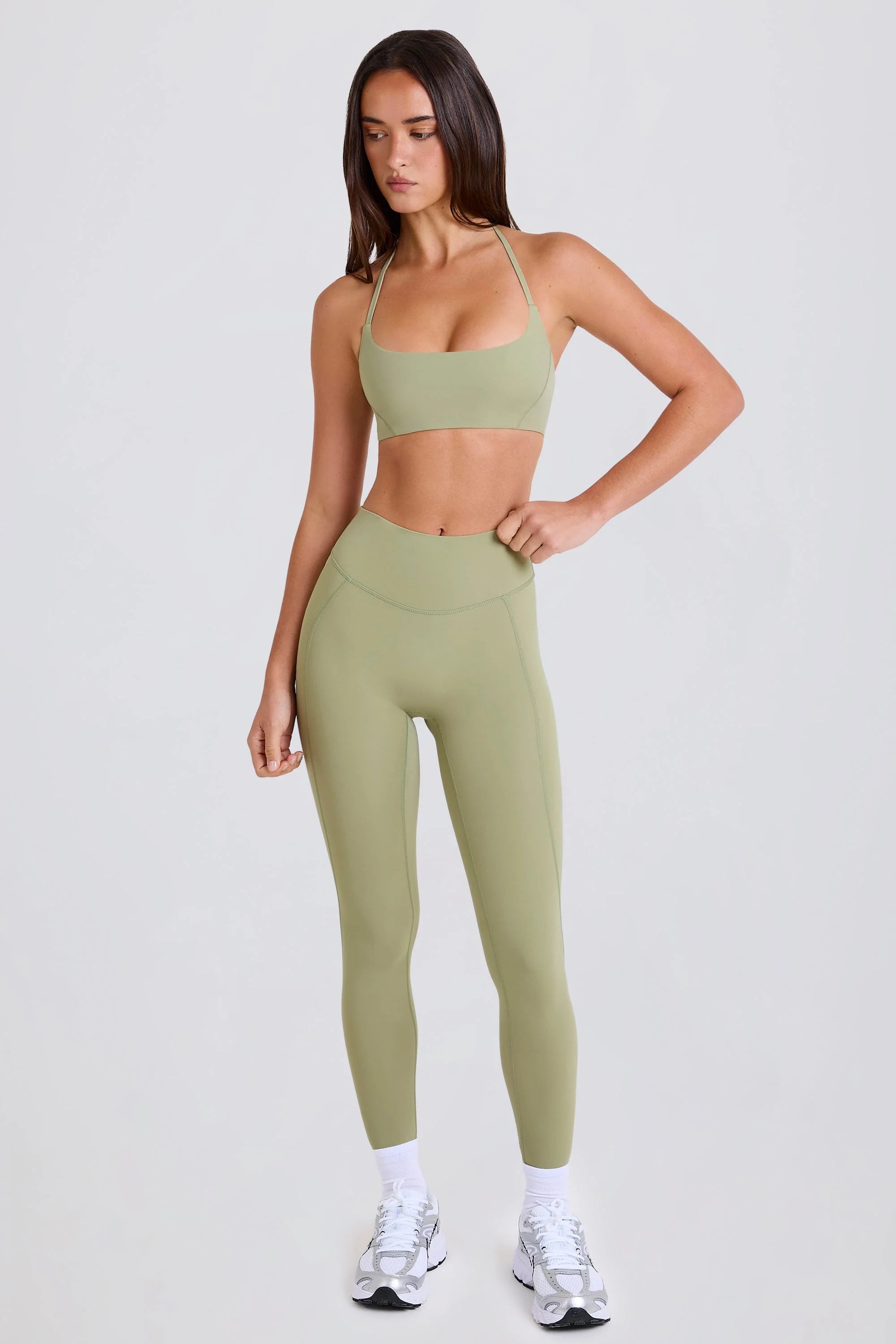 High Waist Leggings in Matcha