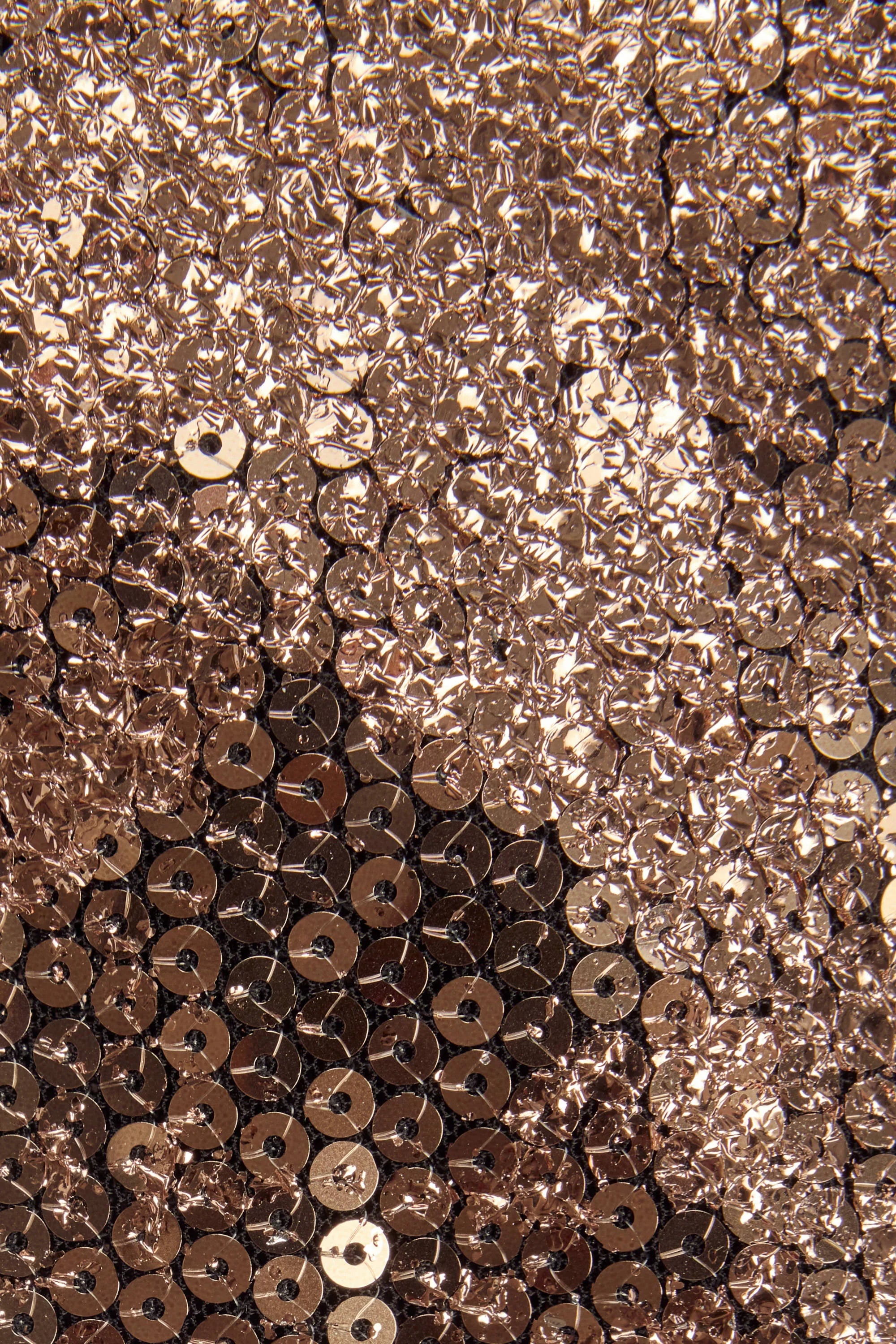 Embellished Straight Neck Maxi Dress in Black Gold Foil